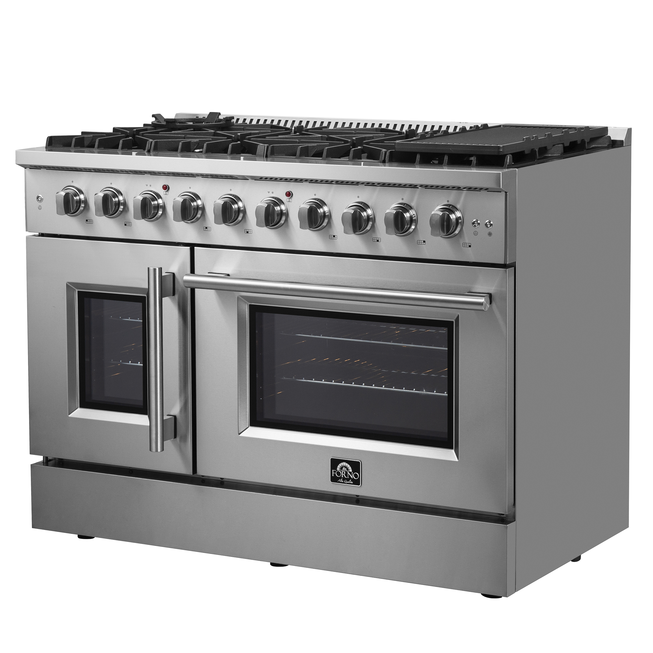 FORNO Galiano 48" Freestanding French Door Gas Range