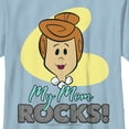 thumbnail image 2 of Boy's Flintstones My Mom Rocks Graphic Tee Light Blue X Large, 2 of 4