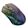 thumbnail image 1 of x9 2.4G Ratón inalámbrico para juegos Mute óptico para PC Portátil Recargable Ajuste de Alto rendimiento 2400DPI Ergonómico Profesional - Cuadrícula Negro Sunnimix ratón inalámbrico para juegos, 1 of 8