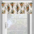 thumbnail image 4 of Ambesonne Hawaii Valance & Curtain, Vintage California Poppy, 55"x24", Burnt Orange Champagne, 4 of 7