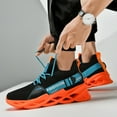thumbnail image 5 of Women Men Running Shoes Breathable Non Slip Mesh Sneakers, Hollow Outsole Athletic Shoes Blade Type Fashion Sneakers Sport Workout Gym, 5 of 12