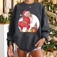 thumbnail image 2 of Navidad moda mujer casual manga larga impreso damas sudaderas tops Fridja ghj987+5119, 2 of 6