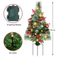 thumbnail image 3 of Christmas Pathway Trees Juegoal, 30 cm, con 60 luces LED, paquete de 2, 3 of 8
