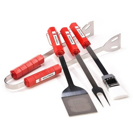N. Carolina State Wolfpack 4-Piece BBQ Set