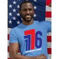 thumbnail image 2 of 1776 Happy Birthday Of America T-Shirt Men -Image by Shutterstock, Male 4X-Large, 2 of 4