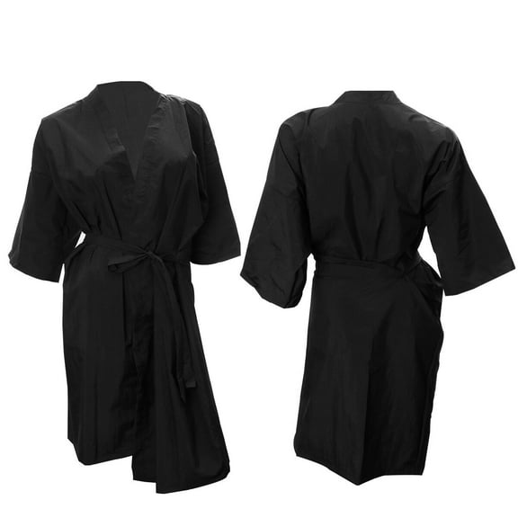 Homoyoyo Black Cloth Spa Salon Gown for Women 1Pcs with Casual and Free Cozy Style for Daily Use