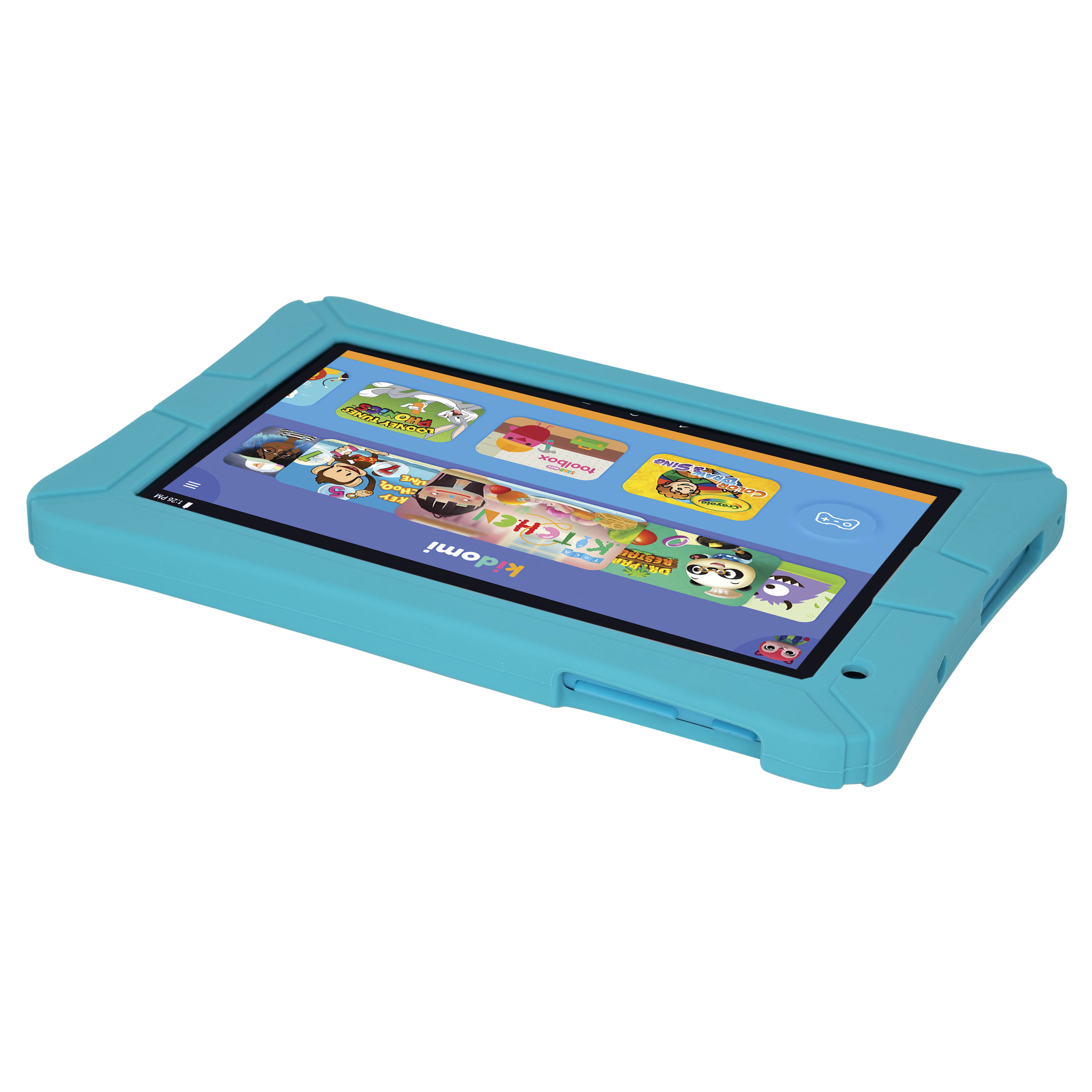 HighQ 7" Learning Tab Jr. featuring Kidomi, Gel Case Included, Quad Core Processor, 8GB Storage, Android 8.1 Go Edition, Dual Cameras, Kidomi Free Trial Included, Blue - image 5 of 8
