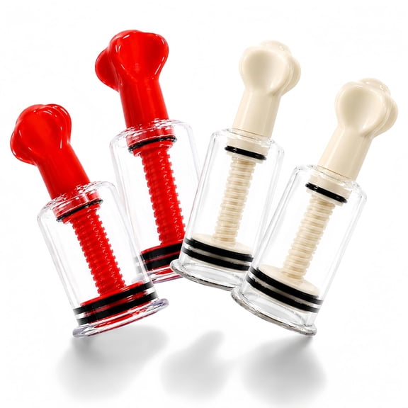 DUPAI 2 Size 4 Pcs Nipple Corrector for Flat Or Inverted Nipples – Reusable Silicone Suction Cups for Breastfeeding Support,Effective Nipple Suction