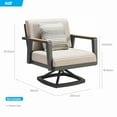 thumbnail image 2 of HIGOLD  6977 Emoti Swivel Single Sofa Space Aluminum, Olefin Fabric, Cushion, Matte Charcoal Powder Coating, 2 of 11
