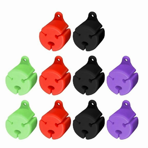 10Pcs Flexible Fishing Rod Tie Downs Clip Fishing Rod Stand Fish Rod Protectors Fishing Tool Prevent Rod Collision