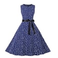 thumbnail image 1 of Pompotops Robes d'Été pour Femmes Plage Imprimé Floral Sans Manches Robe Débardeur, 1 of 8