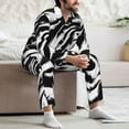 thumbnail image 6 of KLL Leopard And Zebra 2 Sleepwear Mens Flannel Pajamas,Long Cotton Pj Set, 6 of 7