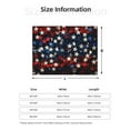 thumbnail image 3 of KLL Red Blue White Stars Print Fleece Throw Blanket, Horizontal Fleece Bedding Cute Soft Blankets Comfy Fleece Flannel Plush Home Decor for Couch & Bed -50"x40", 3 of 9