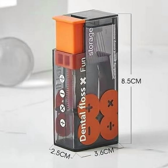 1pc Dental Floss Storage Box, Portable Home Creative Lighter Style, High-End Portable Automatic Toothpick Box