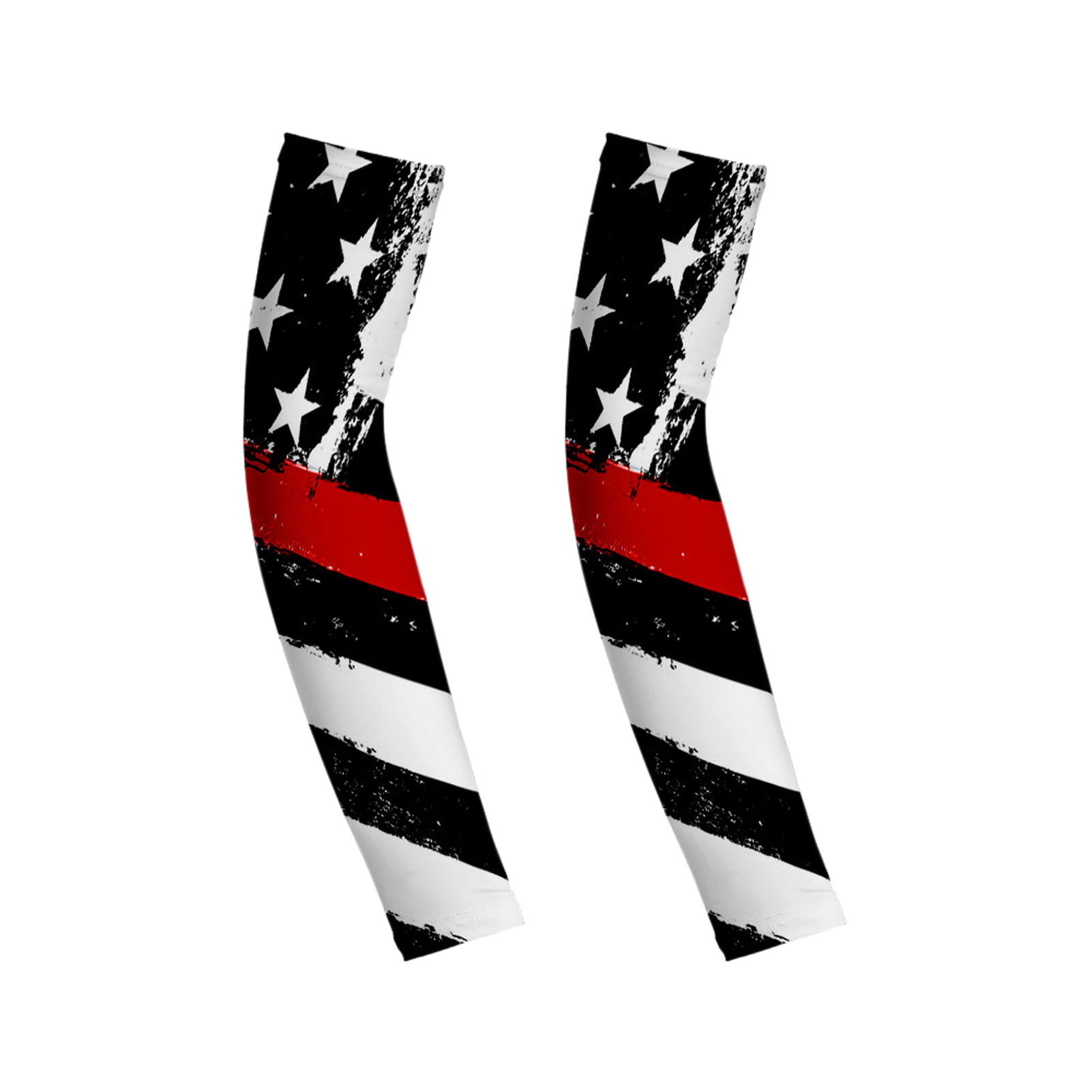 Men Women Cooling Arm Sleeve American Flag Print Stretchy Outdoor Sports