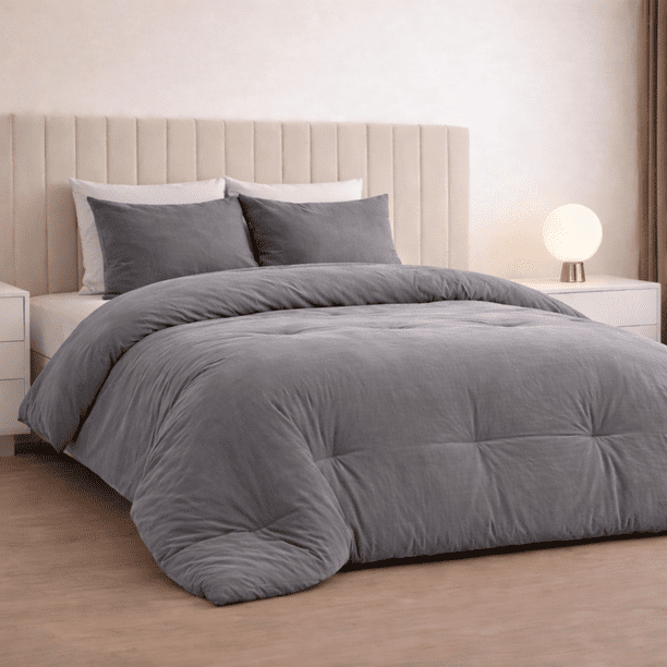 ALVANA Set de Edredón 3 Piezas Acolchado Extra Grande Hipoalergénico Relleno Suave de Microfibra Down Alternative Ideal para Todo el Año Uso como Edredón o para Funda Duvet