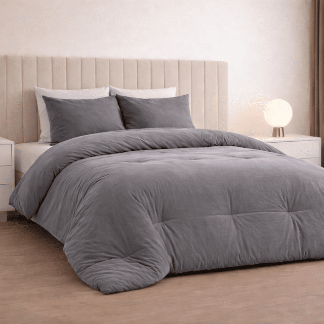 ALVANA Set de Edredón 3 Piezas Acolchado Extra Grande Hipoalergénico Relleno Suave de Microfibra Down Alternative Ideal para Todo el Año Uso como Edredón o para Funda Duvet