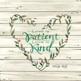 thumbnail image 2 of Gango Home Decor Country-Rustic Love is Patient Heart Wreath & Gather Together Heart Wreath by Cindy Jacobs (Ready to Hang); Two 12x12in White Framed Prints, 2 of 5