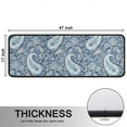 thumbnail image 5 of Kitchen Rugs Sets Of 2,Blue Pioneer Flower and Paisley Pattern (3) Anti Fatigue Kitchen Mat Rugs Non Slip Washable,Decorative Kitchen Floor Mats for Kitchen,Sink,Laundry,17"x47"+17"x47", 5 of 5
