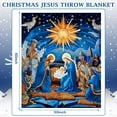 thumbnail image 2 of Christmas Jesus Throw Blanket Christian Gifts for Women 50 x 60 Christmas Flannel Blanket Religious Warm Throw Blanket Printed Cozy Throws for Winter Bedding Couch Gifts for Women(Oh Holy Night), 2 of 5