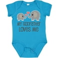 thumbnail image 3 of Inktastic My Godfather Loves Me Godson Boys or Girls Baby Bodysuit, 3 of 5