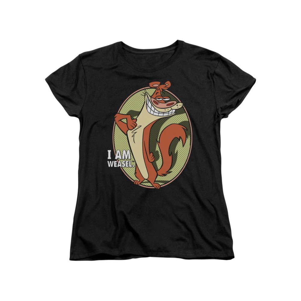 2Bhip I Am Weasel Cartoon Network Cartoon TV Series Weasel Women's T