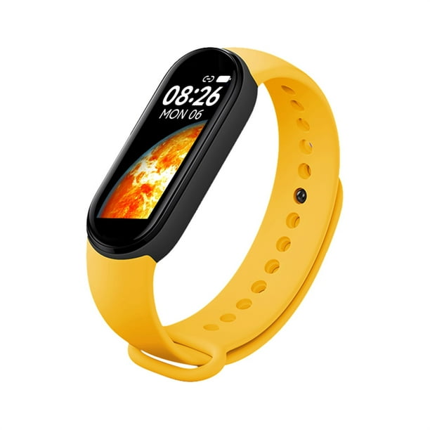 Pulsera inteligente M7 Reloj Bluetooth Ritmo cardiaco Presion arterial Monitoreo de la salud Reloj inteligente de carga por magneto succion Bodega Aurrera en linea