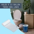 NAT AND JULES Round Bathroom Trash Can Wastebasket and Cube Tissue Box Holder Organizer Matching