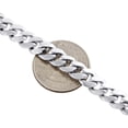 thumbnail image 4 of 10K White Gold Solid Miami Cuban Link Chain 8mm Box Clasp Necklace 30 Inches, 4 of 6