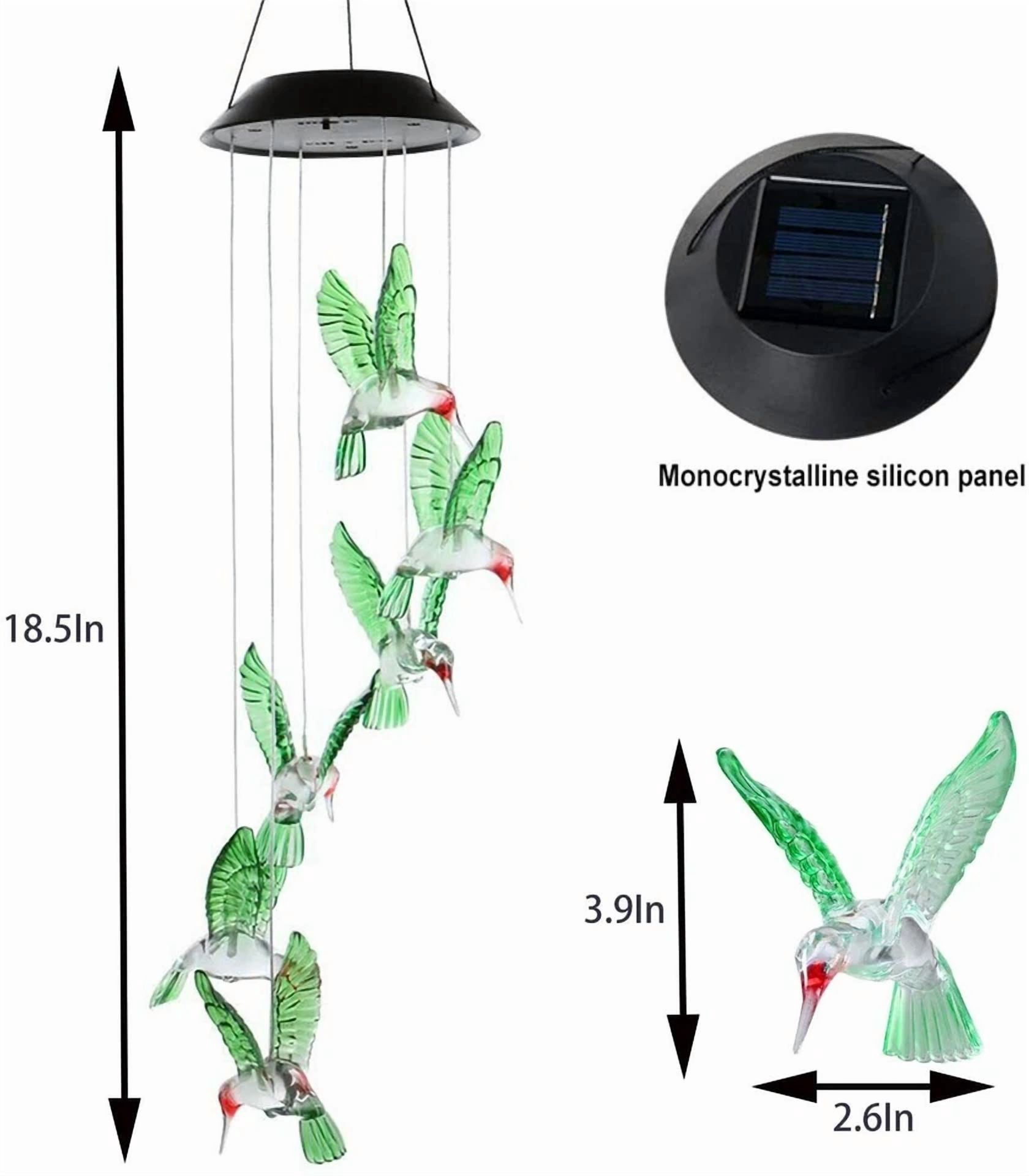 BUTTERFLY- Solar Wind Chimes Decoration For Party, Garden, Yard, Patio