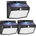 thumbnail image 1 of Foco LED inalámbrico con sensor de movimiento y energía solar para exteriores [Paquete de 3, 138 LED] Resistente al agua, inalámbrico, con 3 modos para jardín y decoración exterior., 1 of 5