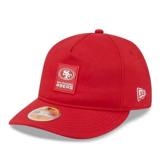 Men's New Era Scarlet San Francisco 49ers 2025 Sideline  Retro Crown 59FIFTY Fitted Hat