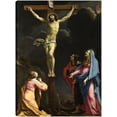 thumbnail image 1 of Cuadro Decorativo - Cristo en la cruz con la virgen y los santos Jr  Impresión en canvas, estrechado., 1 of 2