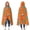 Orange Cartoon Dinosaurs, variant on Wearable Blanket,Orange Cartoon Black White Dinosaurs Pattern Hooded Wearable Flannel Blanket for Adults & Teens,Winter Poncho Shawl Wrap Cape Cozy Anti-Pill,50"x60"