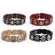 thumbnail image 1 of Pulsera De Madera, Brazalete Elástico Cuadrado, Cuerda Elástica Robusta, Apariencia Exquisita Para El Domingo De Pascua, Primera Comunión 4 Piezas Serendint AP005687-00, 1 of 6