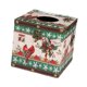 thumbnail image 1 of Caja de Pañuelos Navideña, Dispensador de Pañuelos, Soporte de Pañuelos Ligero Retro, Caja de Almacenamiento de Servilletas para Sala de Estar, Navida Pájaro rojo, 1 of 8