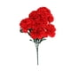 thumbnail image 2 of Ramo de flores de seda con claveles del Día de la Madre - Rosa, Amarillo, Naranja, Blanco, Rojo - Arreglo floral artificial de 18" para decoración del hogar, 2 of 6