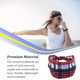 thumbnail image 5 of Diademas Sonducket Bohemian Sport Pañuelo de ala ancha tela escocesa blanca roja, 5 of 6