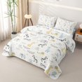thumbnail image 3 of Erosebridal Zoo Animals Zebra Twin Quilt Set,Jungle Wildlife Pattern Twin Coverlet Set For Girls,2 Pieces, 3 of 7