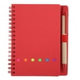 thumbnail image 2 of Carnet Réutilisable Portable Simple Double Spirale en Cuir Carnet Étudiant avec Insert Stylo Fournitures de Bureau, 2 of 7