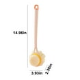 thumbnail image 3 of Fufafayo under $5 Bath Sponge Back Brush Long Handle for Shower 15 Inch, Double Sided Exfoliating Back Scrubber Brush Shower Body Brush with Soft Bristles and Loofah for Bathroom, 3 of 7