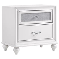 Barzini 2-drawer Nightstand White