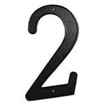 Deltana RNZ42 4" Numbers; Zinc; Black Finish