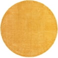 thumbnail image 3 of Unique Loom Davos Shag Collection Area Rug - Solid (10' Round Sun Yellow), 3 of 7