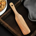 thumbnail image 2 of Juego de espátulas de madera (5 piezas) - Juego de herramientas de cocina de madera de teca - Utensilios de cocina de madera antiadherentes y resistentes al calor para revolver y mezclar, 2 of 8