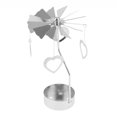 thumbnail image 1 of jifeng Christmas Decor Rotating Candle Tea Light Holder Candlestick Heart Shape, 1 of 7