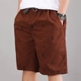 thumbnail image 6 of Ynynloco Mens Casual Shorts - Cotton Drawstring Summer Beach Stretch Twill Chino Golf Shorts with Side Pockets for Daily Outdoor Wear, 6 of 6