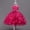 Hot Pink, variant on MGDXOX Girls Sleeveless Tulle Dress with Rhinestone Bodice Bow Waist and Tiered Skirt Formal Party Dress for Weddings Pink 3-4Years
