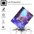 thumbnail image 2 of Allytech Stand Case for Universal 6.5-7.5 inch Tablets, PU Leather Protective Folio Stand Card Slots Wallet Case for Fire 7/ LG G Pad 7.0/Voyager 7 /Android 7/ Zenpad/ Onn 7", Galaxy Cat, 2 of 5