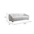 thumbnail image 5 of Oliver Loveseat with Round Back Sloped Arms- Soft White Boucle 68 Inch, 5 of 7